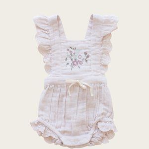 Jamie Kay Organic Muslin Macy Playsuit | Lilac